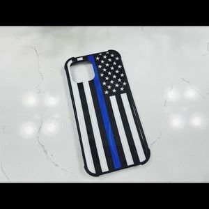 iphone 12 blue line phone case